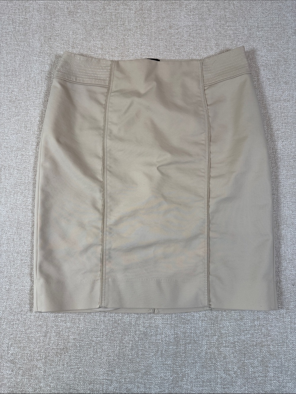 White House/Black Market Tan Pencil Skirt Side Zip